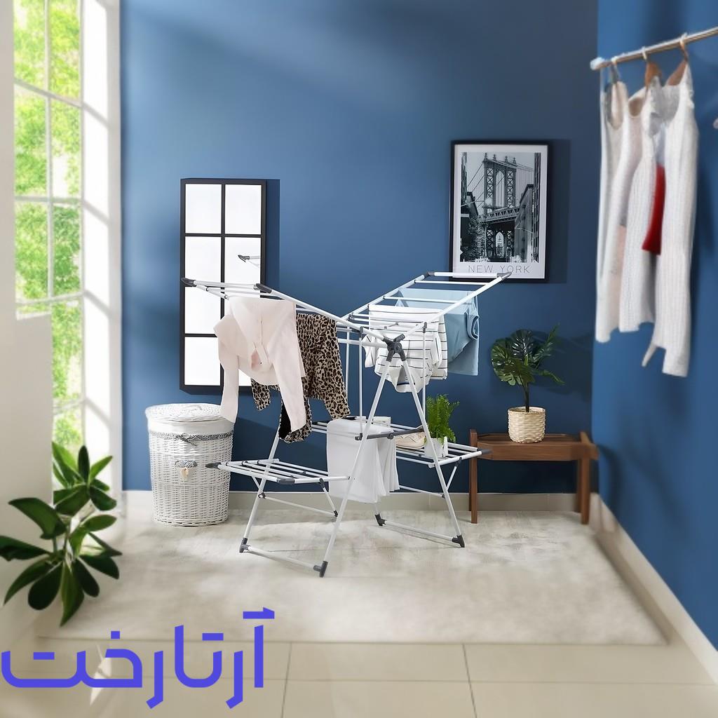 رخت آویز آپارتمانی استیل اصل