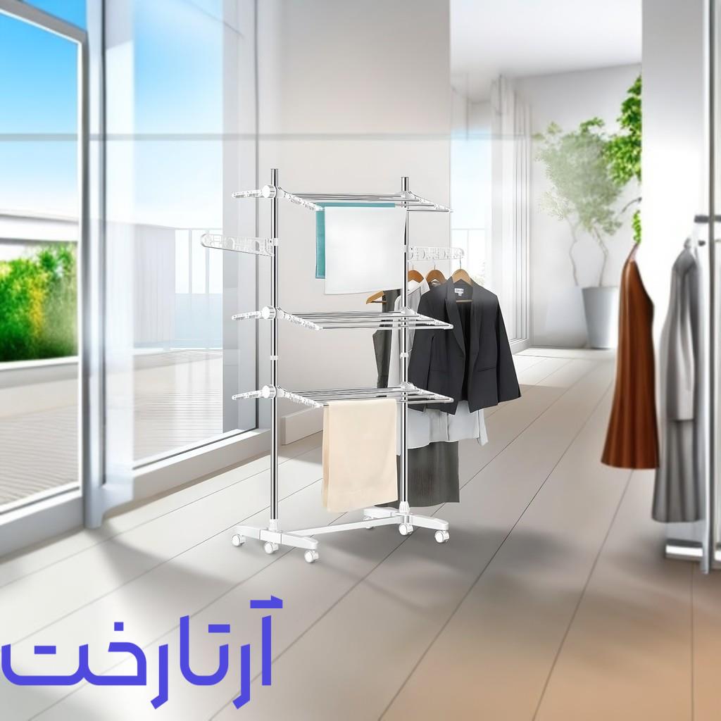 رخت آویز ایستاده فلزی